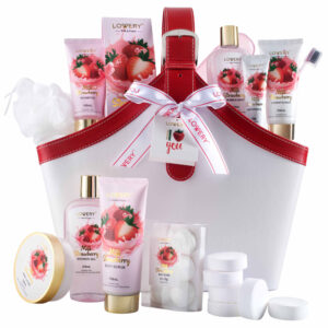 Lovery Strawberry Milk Home Bath for Unisex