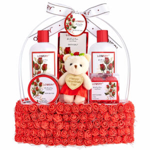 Lovery Valentine's Day Red Rose Home Bath for Women