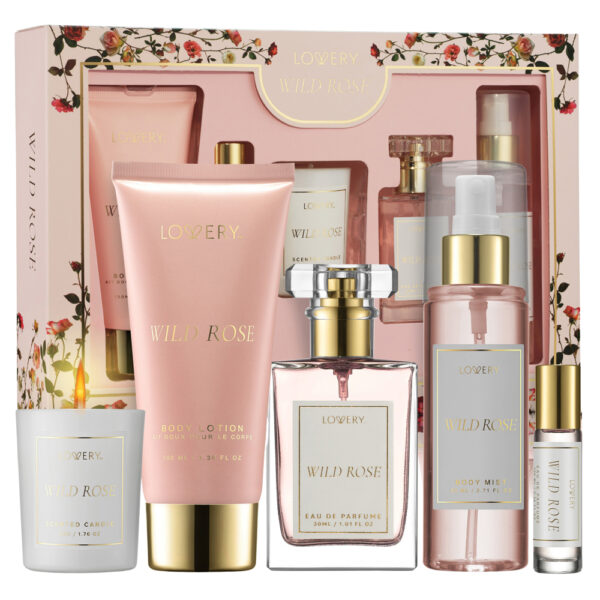 Lovery Wild Rose Bath and Body Care Luxury for Unisex