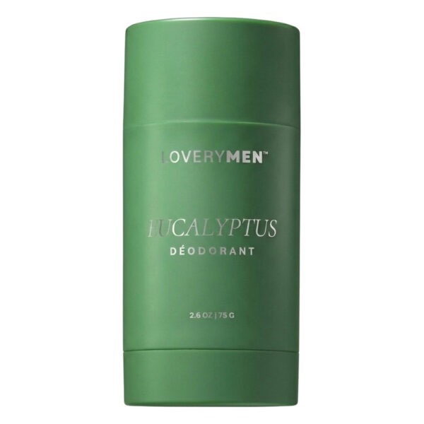 LoveryMen Aluminum Free Deodorant Stick 24 Hour Odor Control Eucalyptus for Men