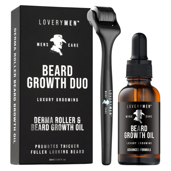 LoveryMen Beard Duo Growth Kit for Unisex