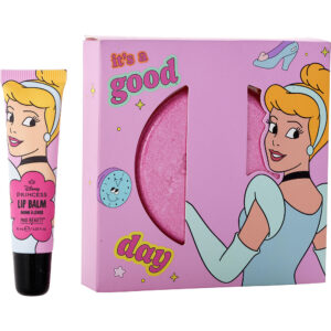 Mad Beauty Disney Princess Cinderella Duo: Bath Fizzer + Lip Balm 2pcs for Women – 100 g