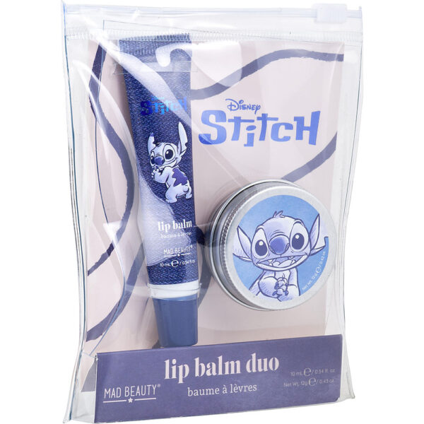 Mad Beauty Stitch Lip Balm Duo: Lip Balm + Lip Gloss 2pcs for Men – 10 ml