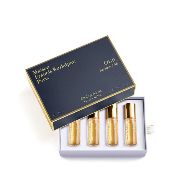 Maison Francis Kurkdjian Oud Satin Mood 4 piece Extrait de Parfum for Unisex – 4 piece gift set