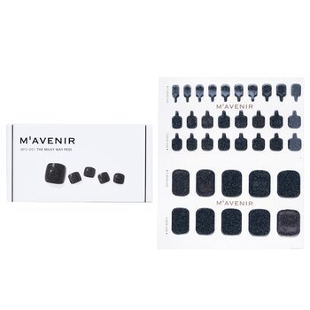MavenirNail Sticker Black # The Milky Way Pedi 36pcs for Unisex – 36pcs