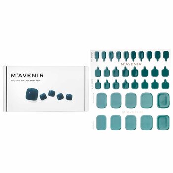 MavenirNail Sticker Green # Vintage Mint Pedi 36pcs for Unisex – 36pcs