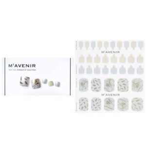 MavenirNail Sticker Patterned # Powder Of Gold Pedi 36pcs for Unisex – 36pcs