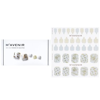 MavenirNail Sticker Patterned # Powder Of Gold Pedi 36pcs for Unisex – 36pcs