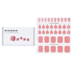 MavenirNail Sticker Pink # Autumn Pink Rose Pedi 36pcs for Unisex – 36pcs