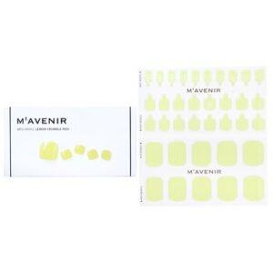 MavenirNail Sticker Yellow # Lemon Crumble Pedi 36pcs for Unisex – 36pcs