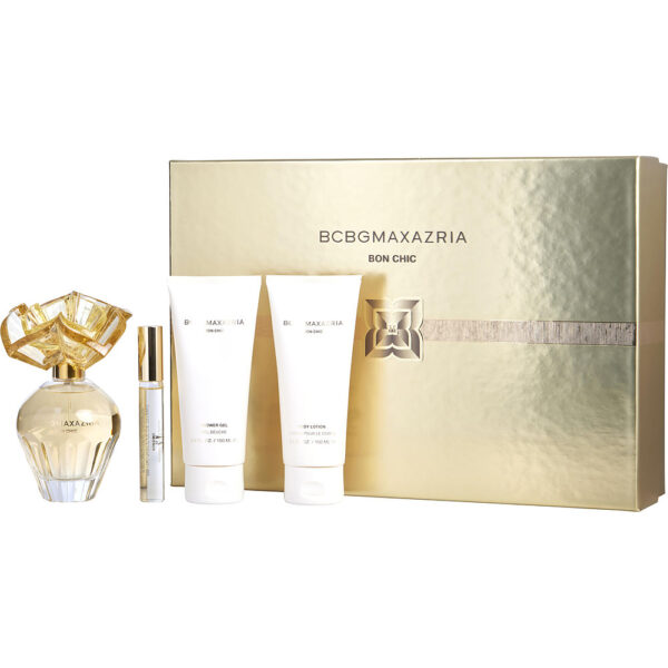 Max Azria Bcbgmaxazria Bon Chic & BODY LOTION & SHOWER GEL & ROLLERBALL Eau de Parfum for Women – 3.4 oz