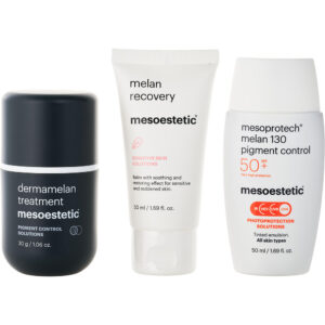 Mesoestetic Dermamelan Home Pack: Melan Recovery + Melan 130 + Dermamelan Treatment 3pcs for Women – 50 ml