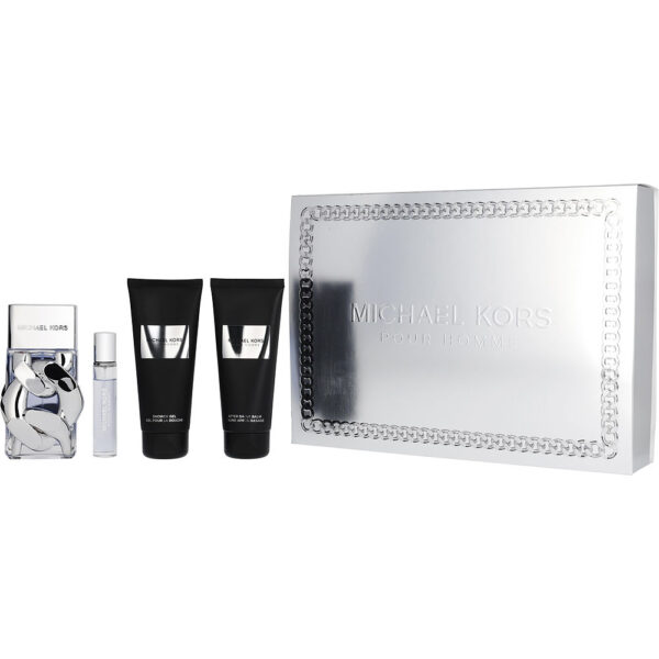 Michael Kors & AFTERSHAVE BALM & SHOWER GEL & Eau de Parfum for Men – 3.4 oz