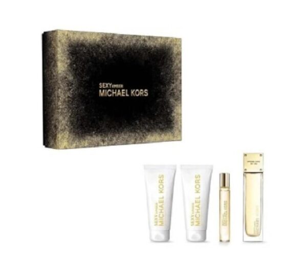 Michael Kors Sexy Amber 4 piece v2 Eau de Parfum for Women – 4 piece gift set - v2
