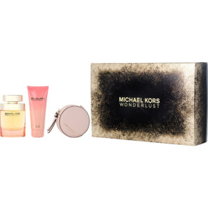 Michael Kors Wonderlust & BODY LOTION & ROUND PURSE Eau de Parfum for Women – 3.4 oz