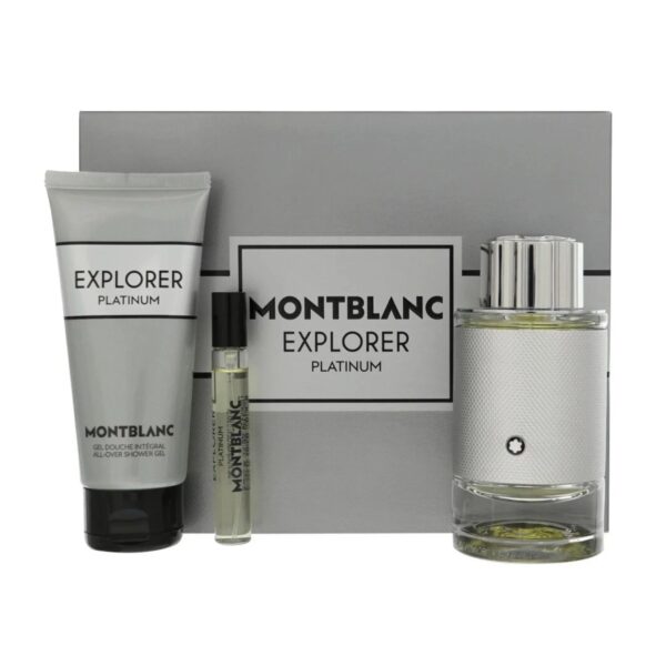 Montblanc Explorer Platinum 3 piece v2 Eau de Parfum for Men – 3 piece gift set - v2