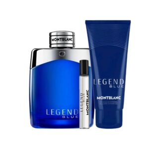 Montblanc Legend Blue 3 piece v2 Eau de Parfum for Men – 3 piece gift set - v2