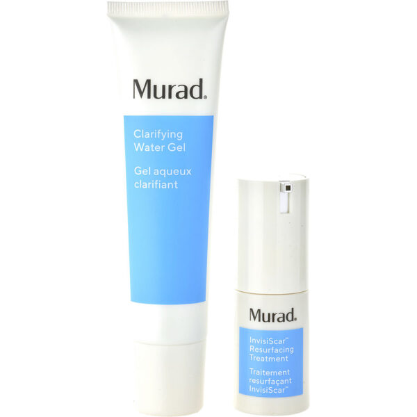 Murad Complexion Correction : Clarifying Water Gel + Invisiscar Resurfacing Treatment 2pcs for Women – 60 ml