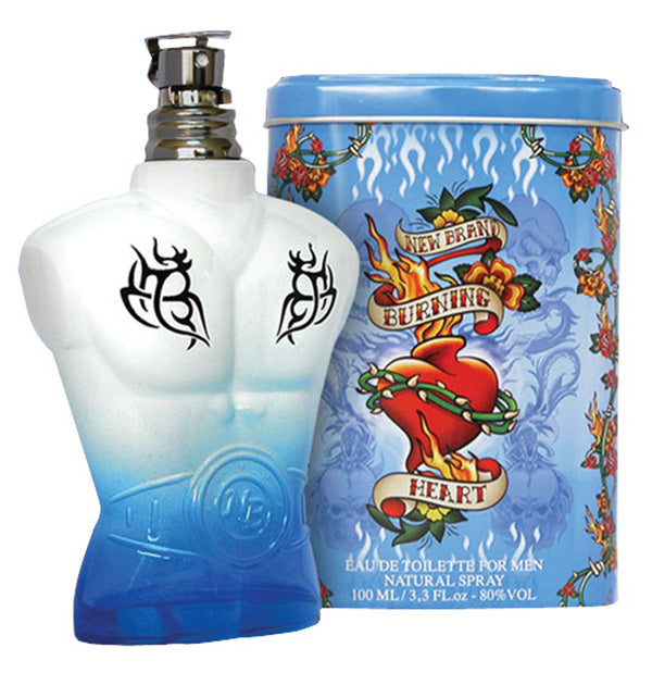 New Brand Burning Heart Eau de Toilette for Men – 3.4 oz / 100 ml