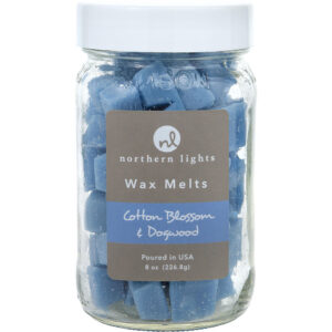Northern Lights Cotton Blossom & Dogwood SIMMERING CHIPS JAR CONTAINING 100 MELTS for Unisex – 7 oz