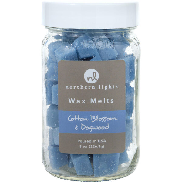 Northern Lights Cotton Blossom & Dogwood SIMMERING CHIPS JAR CONTAINING 100 MELTS for Unisex – 7 oz