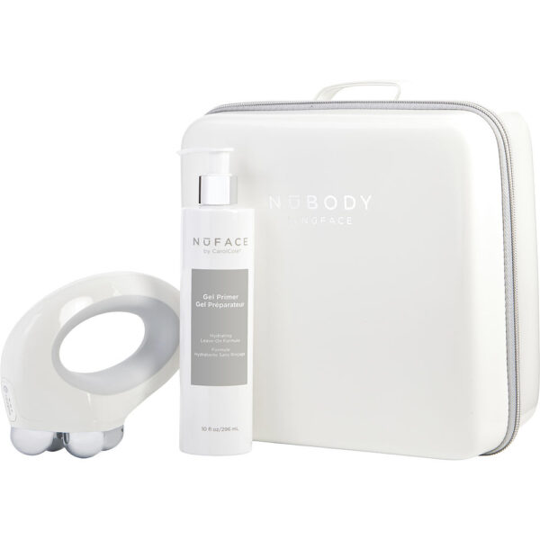 Nuface Trinity Precision Facial Toning Kit: Trinity Toning Device + Effective Lip & Eye Attachement + Gel Primer 3pcs for Unisex