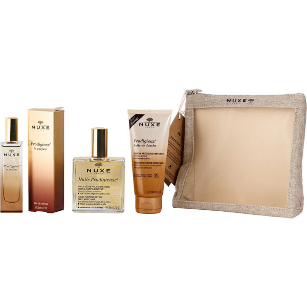Nuxe Travel : Prodigieux + Shower Oil + Dry Oil 3pcs Eau de Parfum for Women – 30 ml