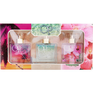 Ocean Pacific Variety 3 PIECE VARIETY INCLUDES SIMPLY SUN & SUMMER BREEZE & BEACH PARADISE AND ALL ARE Eau de Parfum for Women – 1 oz
