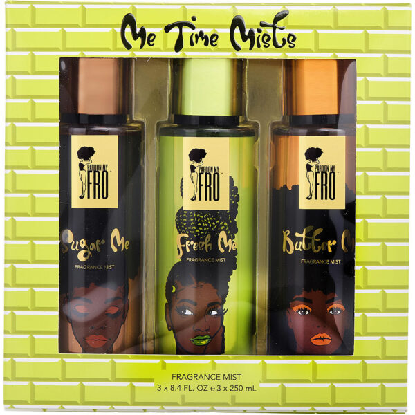 Pardon My Fro Variety ME TIME MISTS COLLECTION WITH BUTTER ME & FRESH ME & SUGAR ME AND ALL ARE MIST for Women – 8.4 oz