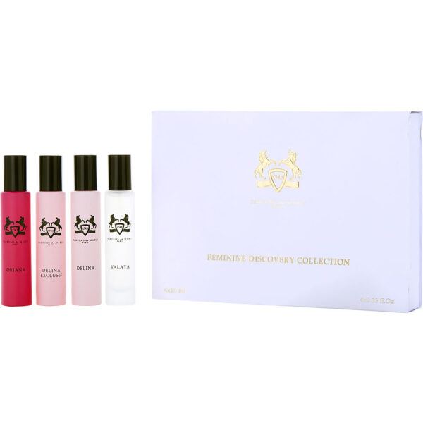 Parfums De Marly Variety 4 PIECE VARIETY WITH DELINA & DELINA EXCLUSIF & ORIANA & VALAYA AND ALL ARE Eau de Parfum for Women – 0.33 oz