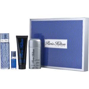 Paris Hilton Man & HAIR AND BODY WASH & DEODORANT STICK ALCOHOL FREE & Eau de Toilette for Men