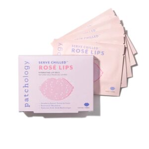 Patchology Rose Lips Hydrating Smoothing Lip Gels 5pc for Unisex