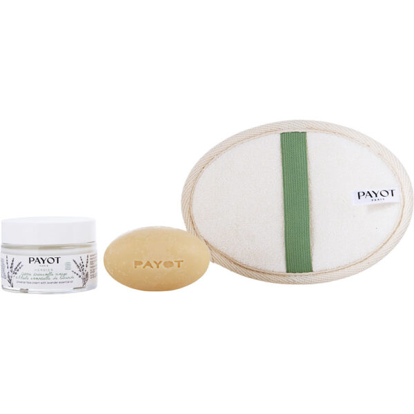 Payot Herbier Organic Care Ritual : Universal Face Cream + Herbier Nourishing Face and Body Massage Bar + Loofah Glove 3pcs for Women – 50 ml