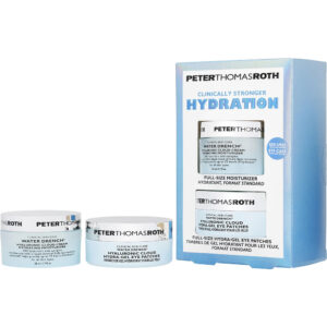 Peter Thomas Roth Clinically Stronger Hydration 2 Piece Kit: Water Drench Hyaluronic Cloud Cream + Hyaluronic Cloud Hydra Gel Eye Patches 60ct 2pcs for Women – 50 ml