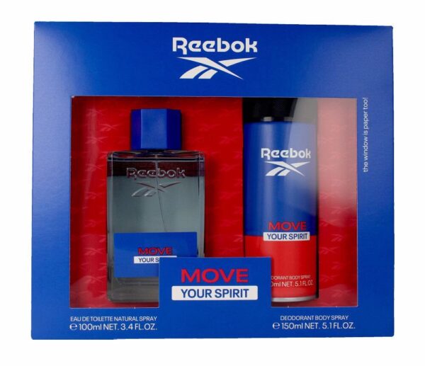 Reebok Move Your Spirit 2 piece Eau de Toilette for Men – 2 piece gift set