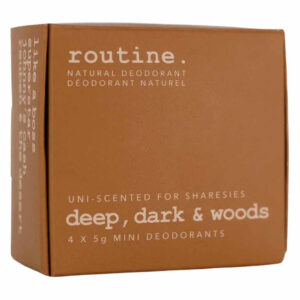 Routine Deep Dark & Woods Minis Kit for Unisex