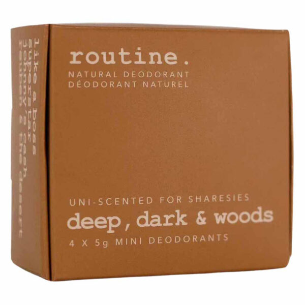 Routine Deep Dark & Woods Minis Kit for Unisex
