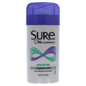 Sure Original Solid Anti perspirant Deodorant Unscented for Unisex