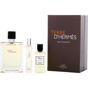 Terre D'hermes & HAIR AND BODY SHOWER GEL & & BAG Eau de Toilette for Men – 3.3 oz