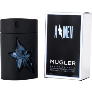 Thierry Mugler Angel RUBBER BOTTLE * Eau de Toilette for Men – 3.4 oz