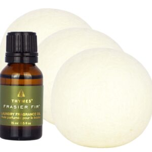 Thymes Wool Dryer Balls And Laundry Perfume Oil for Unisex