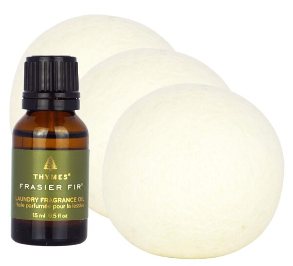 Thymes Wool Dryer Balls And Laundry Perfume Oil for Unisex
