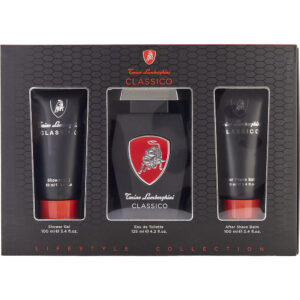 Tonino Lamborghini Lamborghini Classico & AFTERSHAVE BALM & SHOWER GEL Eau de Toilette for Men – 4.2 oz