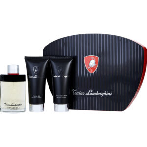 Tonino Lamborghini Lamborghini Invincibile & AFTERSHAVE BALM & SHOWER GEL Eau de Toilette for Men – 4.2 oz