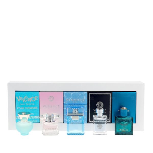 Versace Variety 5 piece v3 Eau de Toilette for Unisex – 5 piece gift set - v3