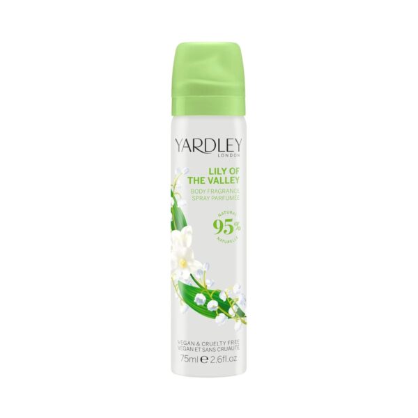 Yardley London Lily Of The Valley Body Spray for Women – 2.6 oz