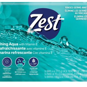 Zest Aqua Refreshing Deodorant Bar Soap for Unisex