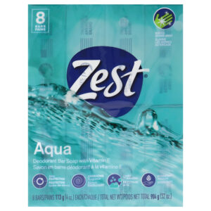 Zest Deodorant Bar Soap Aqua for Unisex