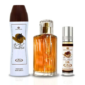 Al Rehab Choco Musk Perfumed & Roll On Bundle Eau de Parfum for Unisex – 200 ml
