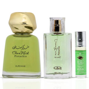 Al Rehab Choco Musk Pistachio Sprays & CPO Bundle Eau de Parfum for Unisex – 100 ml